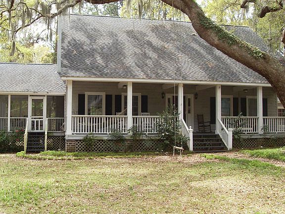 open front porch, screened side porch
