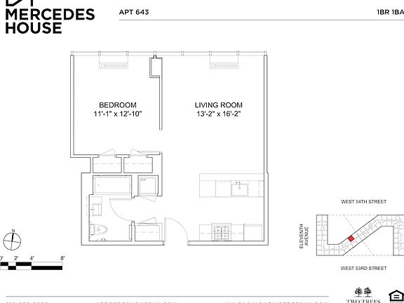 2nd image of 550 W 54th St #643