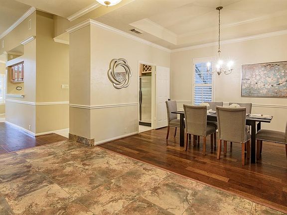 Another view of the formal dining room, which has easy access to the kitchen.