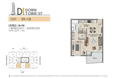 Floor plan 1B1B
