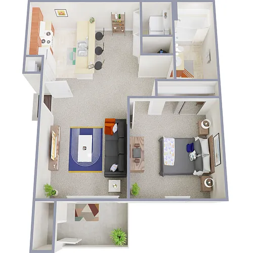 Floor plan A1- 1X1