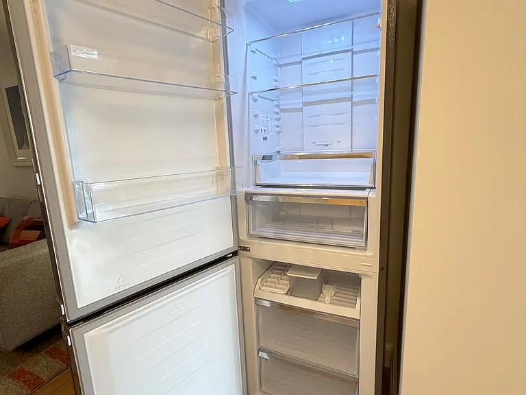 Interior of New Refrigerator/Freezer