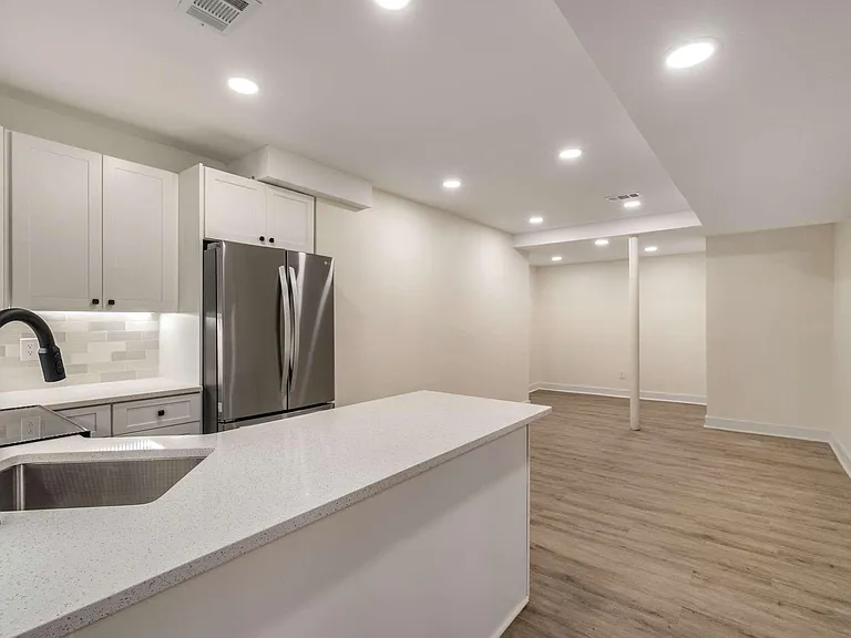 Downstairs kitchen and living room