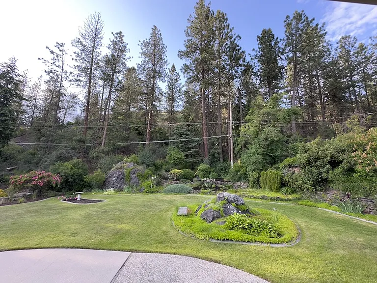 Large back patio