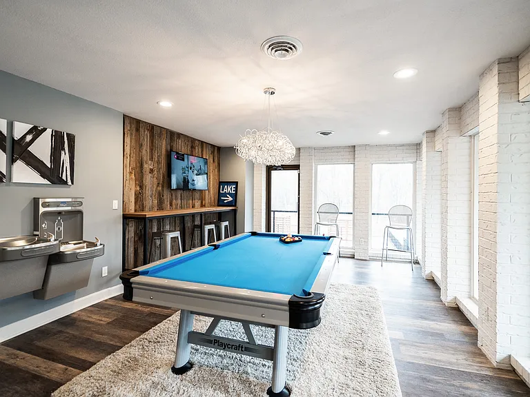 Pool Table & Lakeside Lounge | Apartments For Rent Maryland Heights Missouri | Haven on The Lake