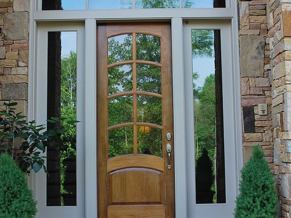 mahogany front door