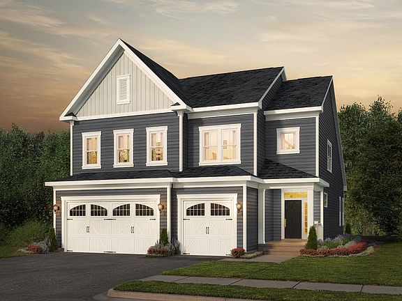 Elevation 2 of the Cortland a home design by Brookfield Residential at Snowden Bridge by Brookfield