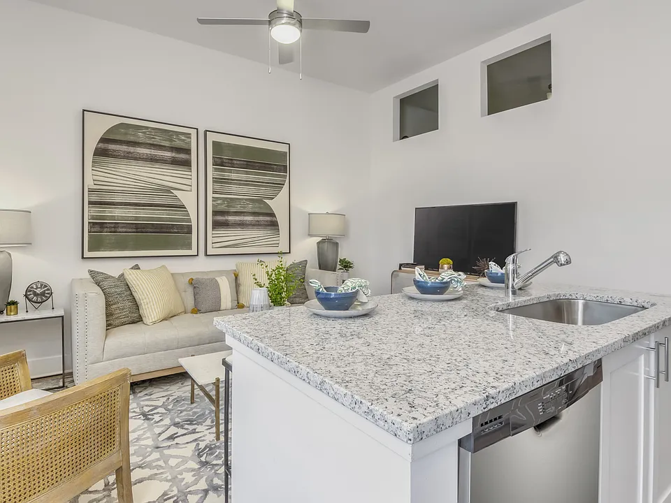 Kitchen and Living Room
