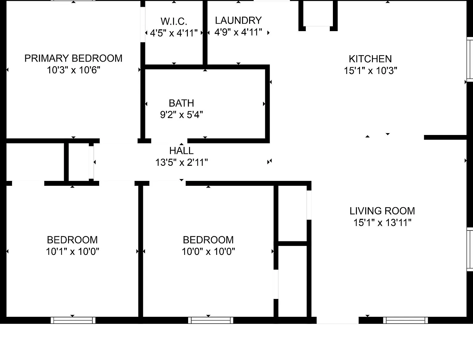 3 bed, 1.0 bath, 962 sqft, $1,900 — Photo 2