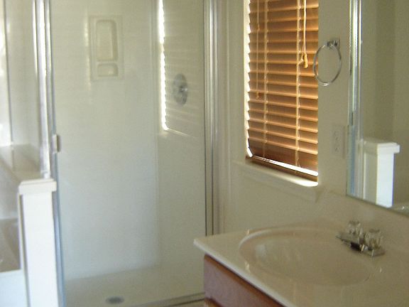 Master bath with separate shower