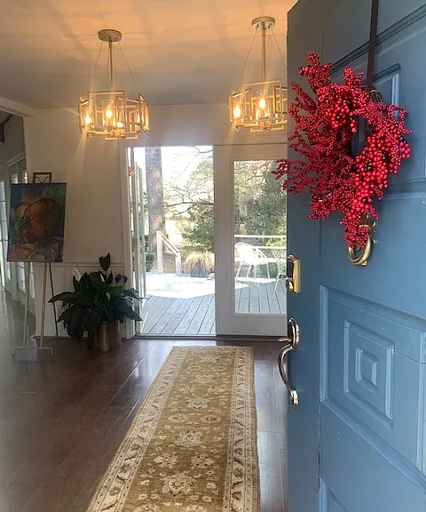 Front double door entrance