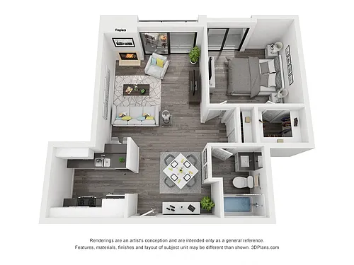 Floor plan 1X1