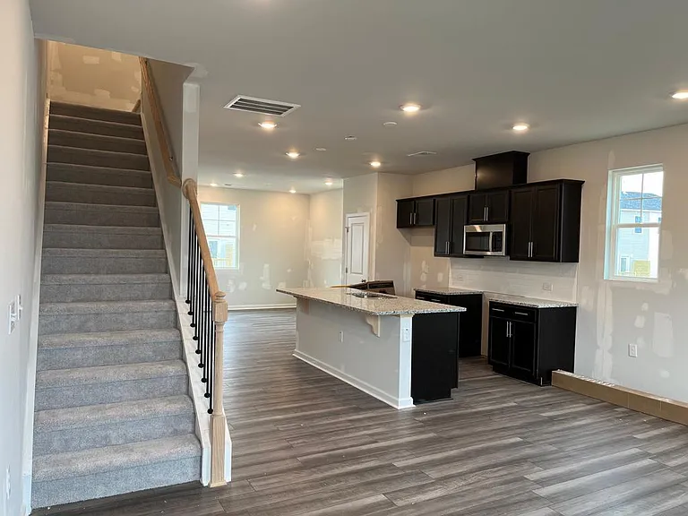 Living room, Kitchen and Dinning area