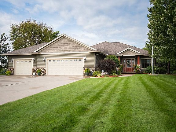 Front of custom built home