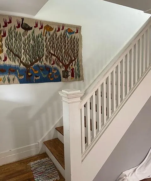 First floor landing and stairs to the second floor.