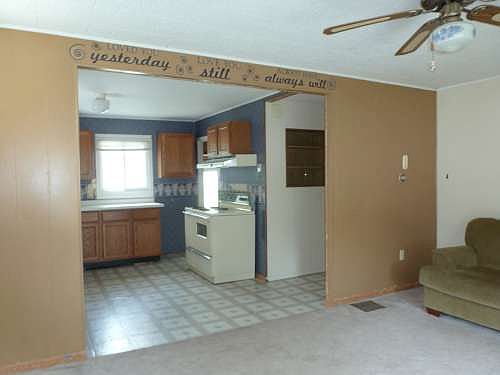 Living Room into Kitchen