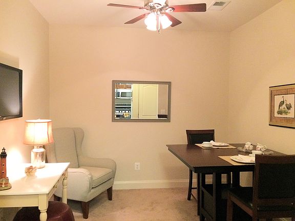 Den shown as eating area