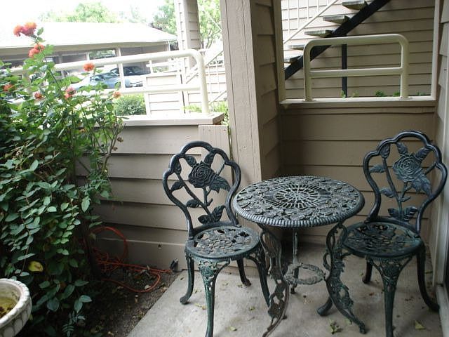Private patio garden.
