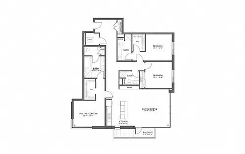 Floor plan 3BR A