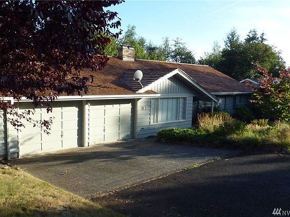 Spacious double garage with built-ins. 