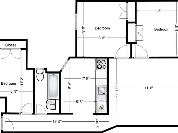 2nd image of 202 E 6th St APT 9