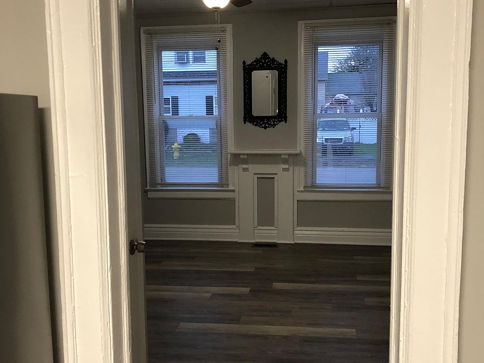 View is from Kitchen towards front of building and Living Room.