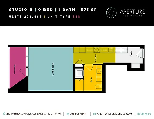 Floor plan Studio-B
