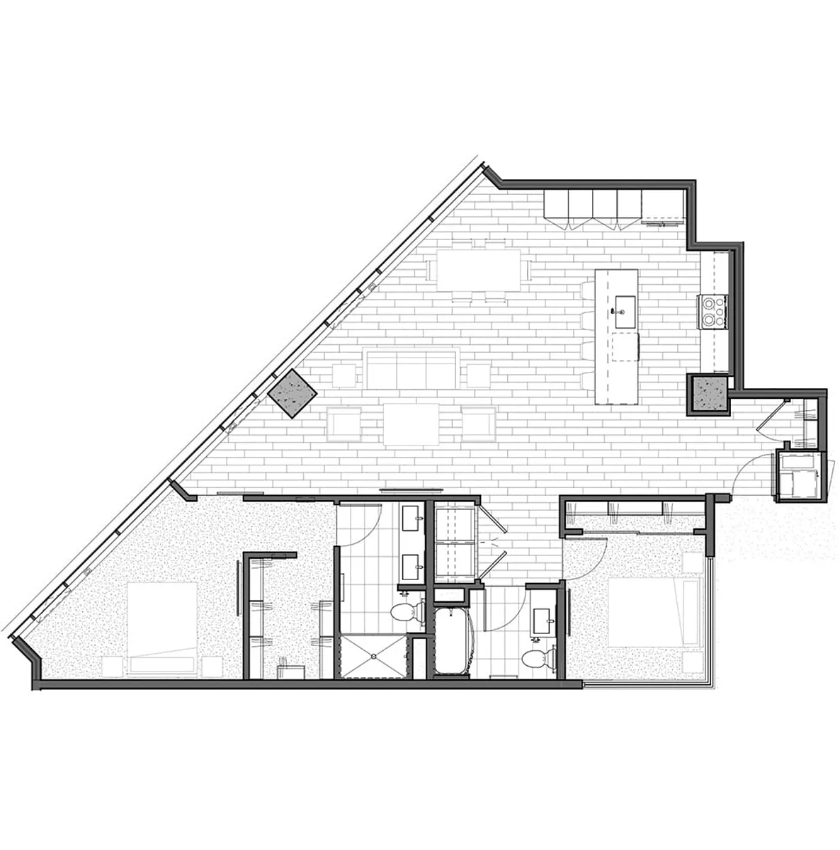 Floor plan Two Bedroom