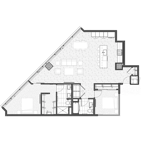 Floor plan Two Bedroom