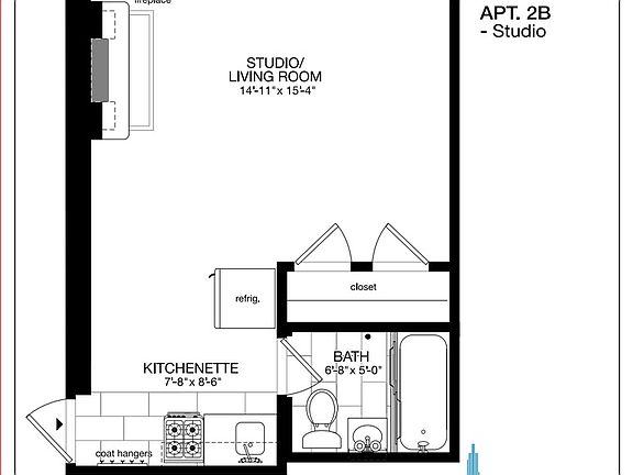 2nd image of 1425 3rd Ave APT 2B