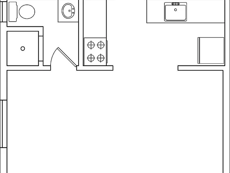 1x1 585 sq ft - G 1x1 585 sq ft - G