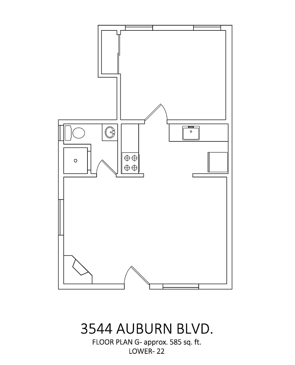 Floor plan One Bedroom