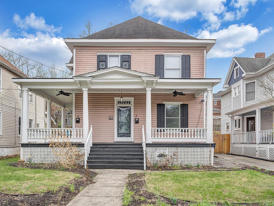 Welcome to 422 Woods Ave SW #A! Entire First Floor Apartment in a Two Unit Building! Approximately 1,135 Square Feet! Designated Front Porch Sitting Area! New Outdoor Ceiling Fans and Solar Lights!