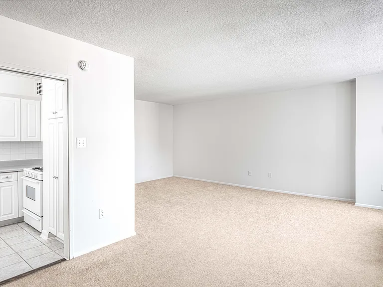 Large living spaces with plush carpeting