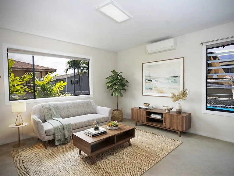 *Virtually Staged* Bedroom #4 (1st Floor) with Split AC Unit!