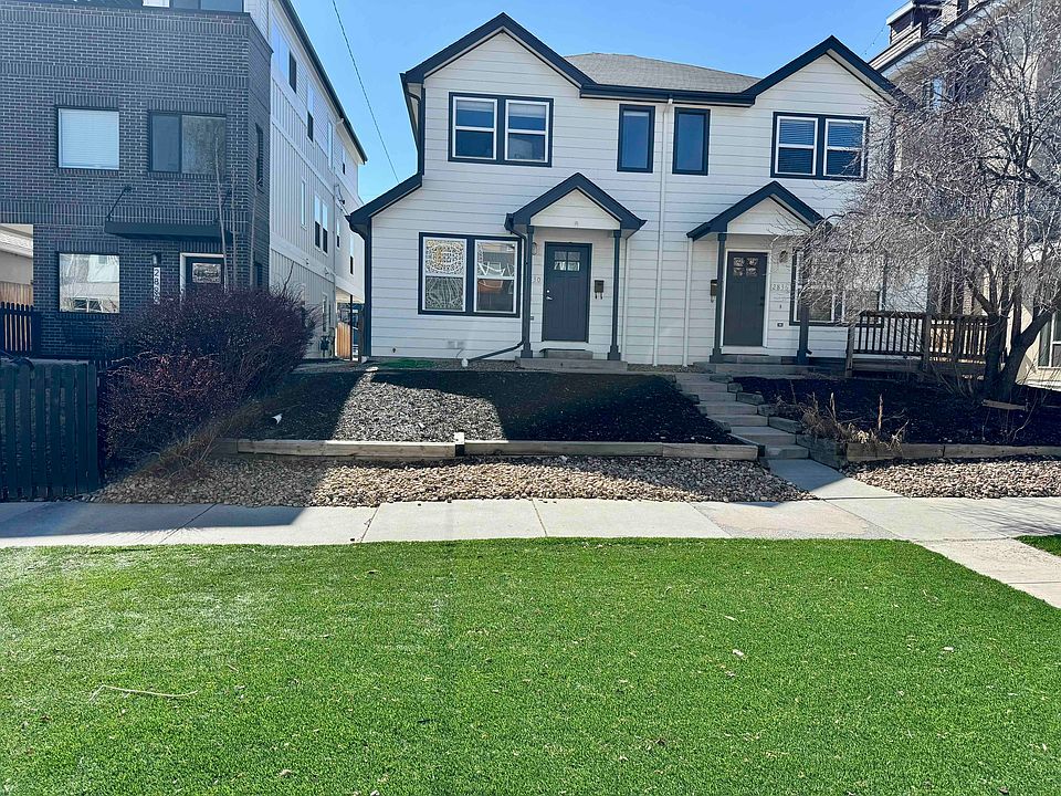 Front yard zeroscaped in November 2023