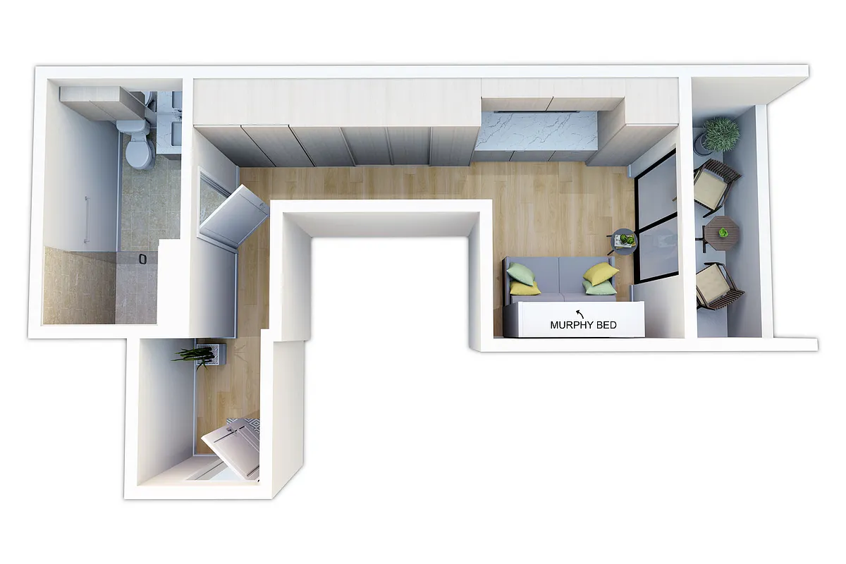 Floor plan Studio CoLiving