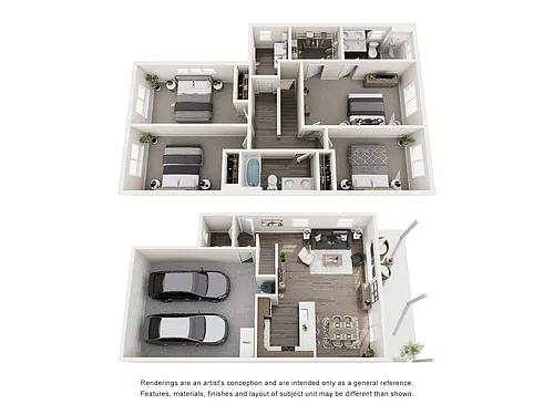Floor plan 4 Bedroom Duplex