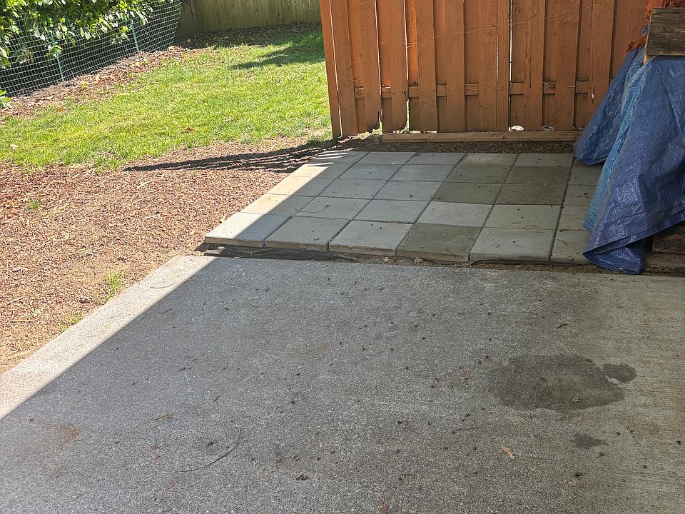 Patio and private back yard