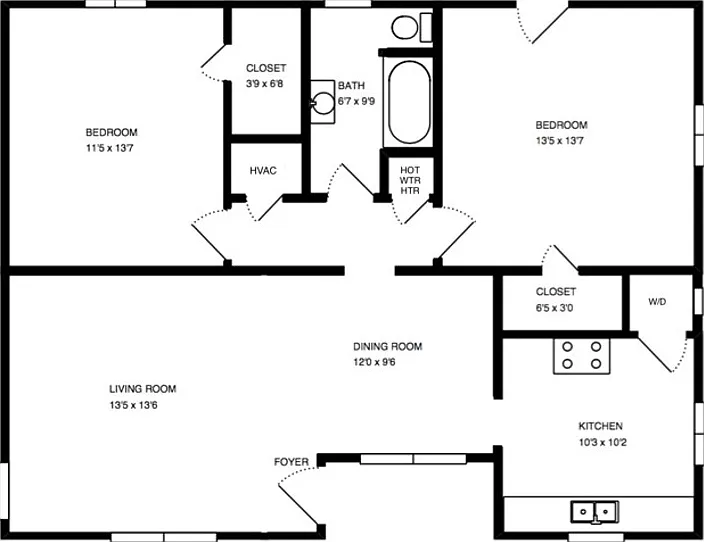 2 bed, 1008 sqft, $1,200 — Photo 2