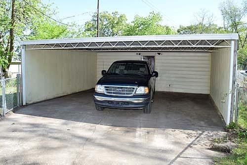 Large 2 car garage