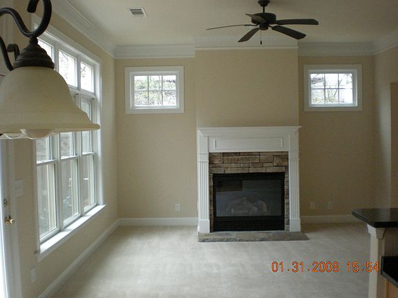 Family Room with gas logs & fireplace