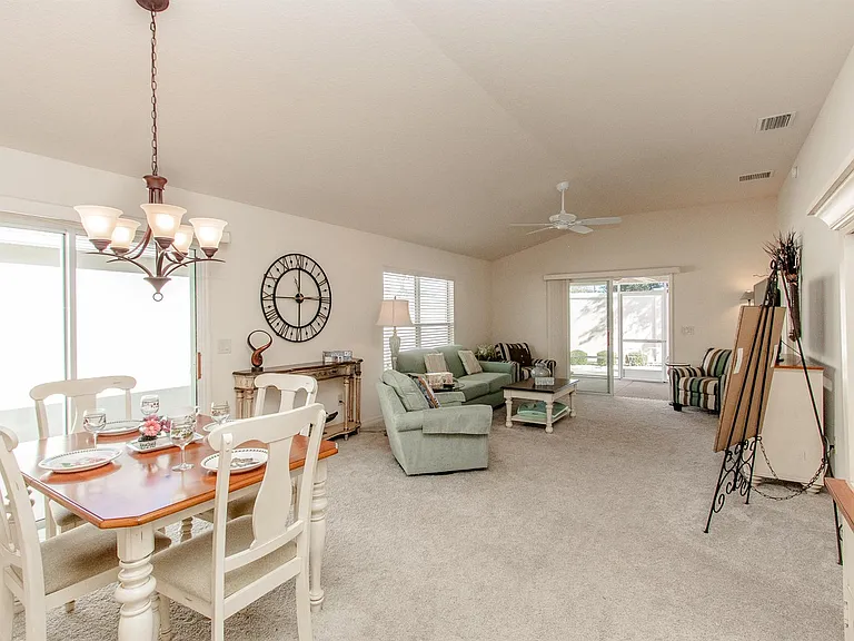 Dining and Living room from entry
