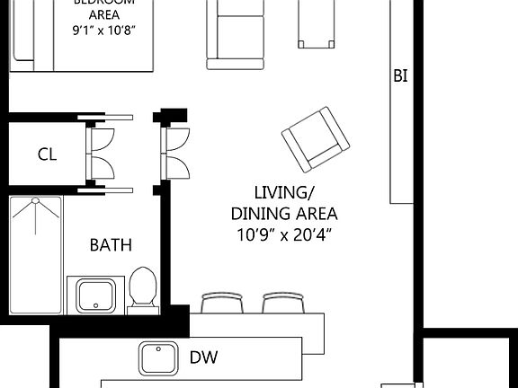 2nd image of 100 W 57th St APT 15F