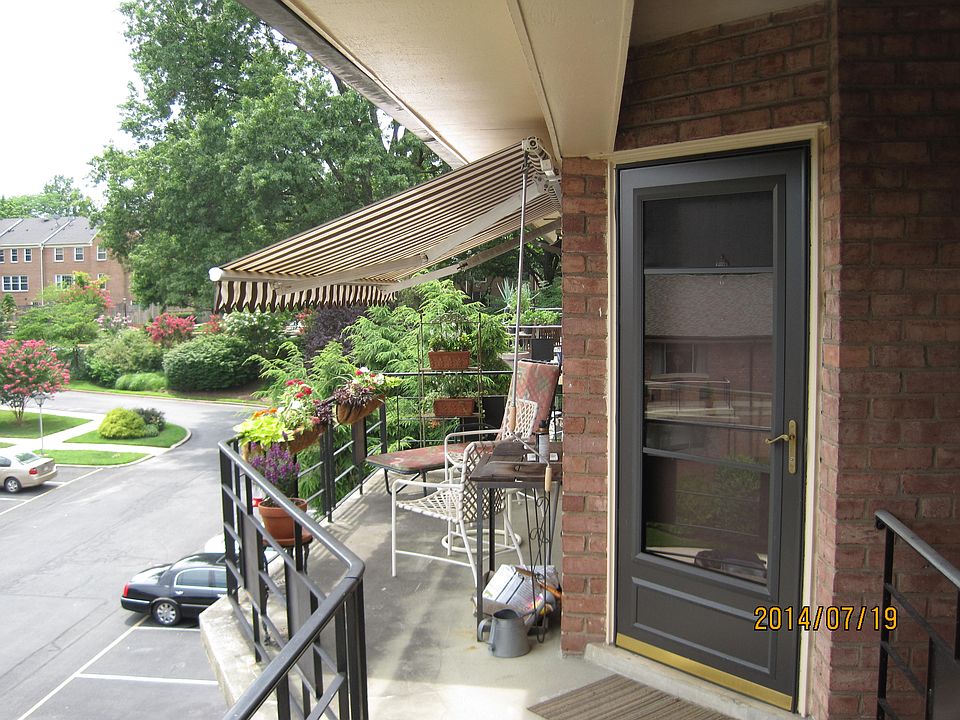 front door and balcony