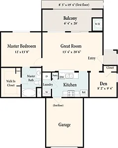 Floor plan The Wheaton - First Floor