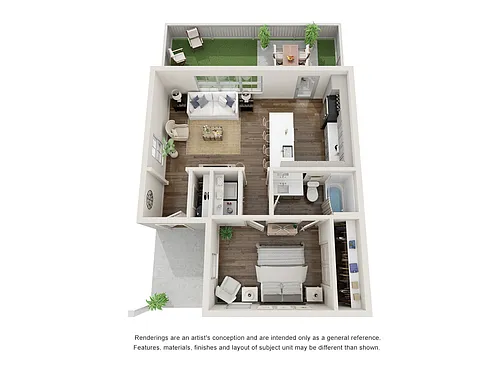 Floor plan 1 Bed Ash Cottage