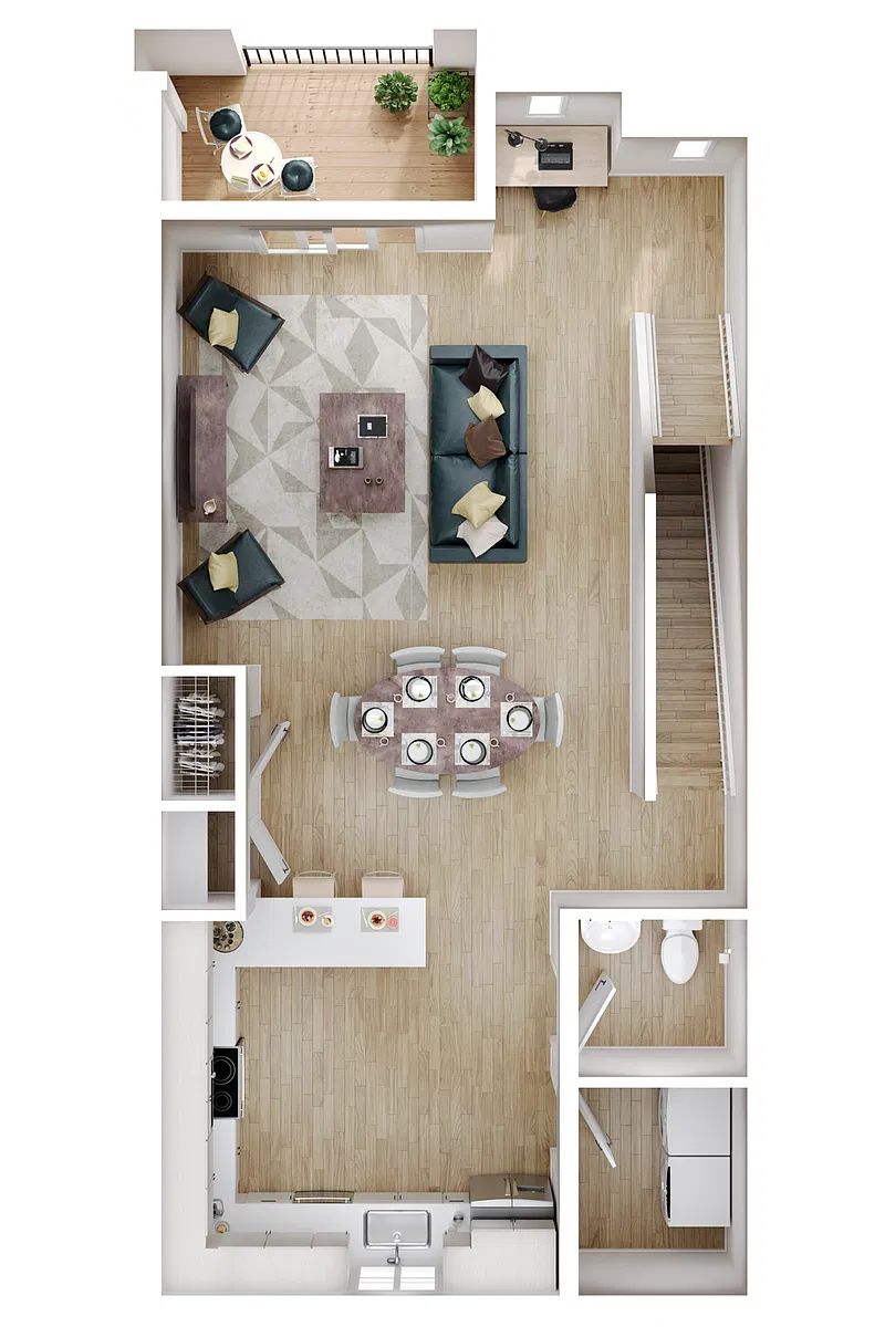 Floor plan Ascent 3 x 3.5 D