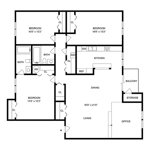 Floor plan 3X2