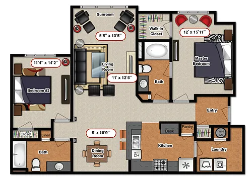 Floor plan B2